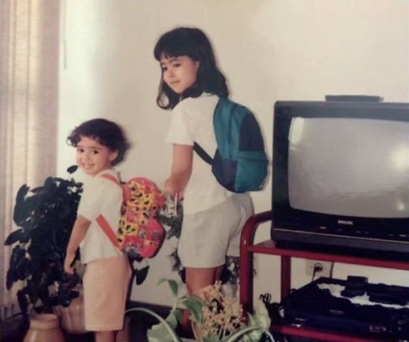 Dra. Natália na infância — 1993